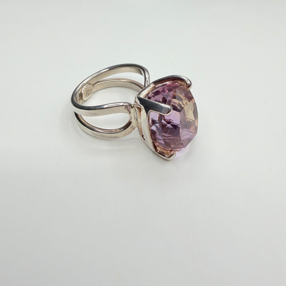 Anello Ametrino e Argento 925