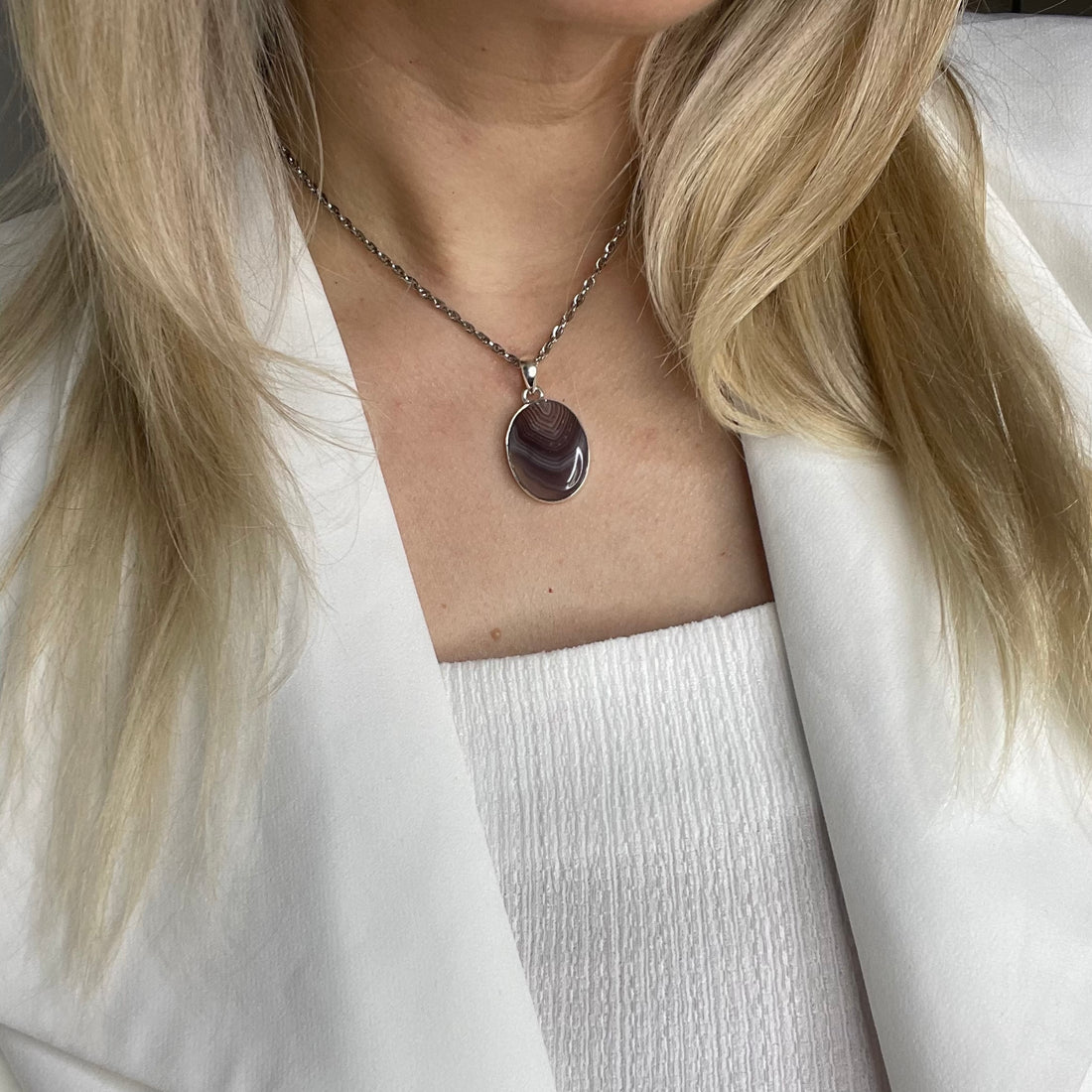 Ciondolo Occhio di Shiva Ovale - Argento 925