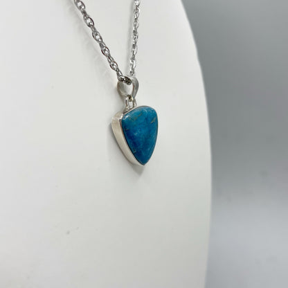 Ciondolo Apatite Argento 925 - Triangolare