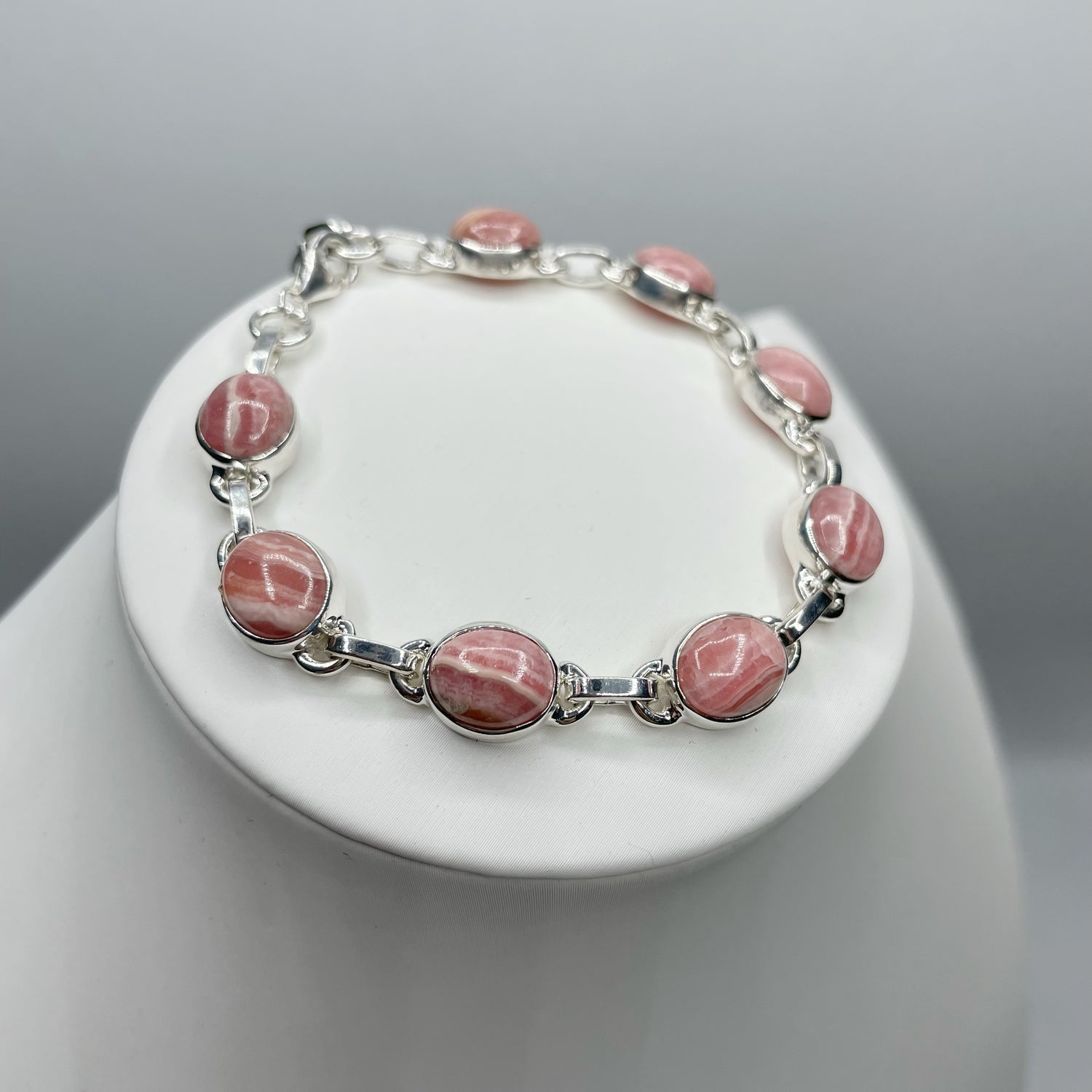 Bracciale Rodocrosite e Argento 925