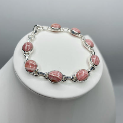 Bracciale Rodocrosite e Argento 925