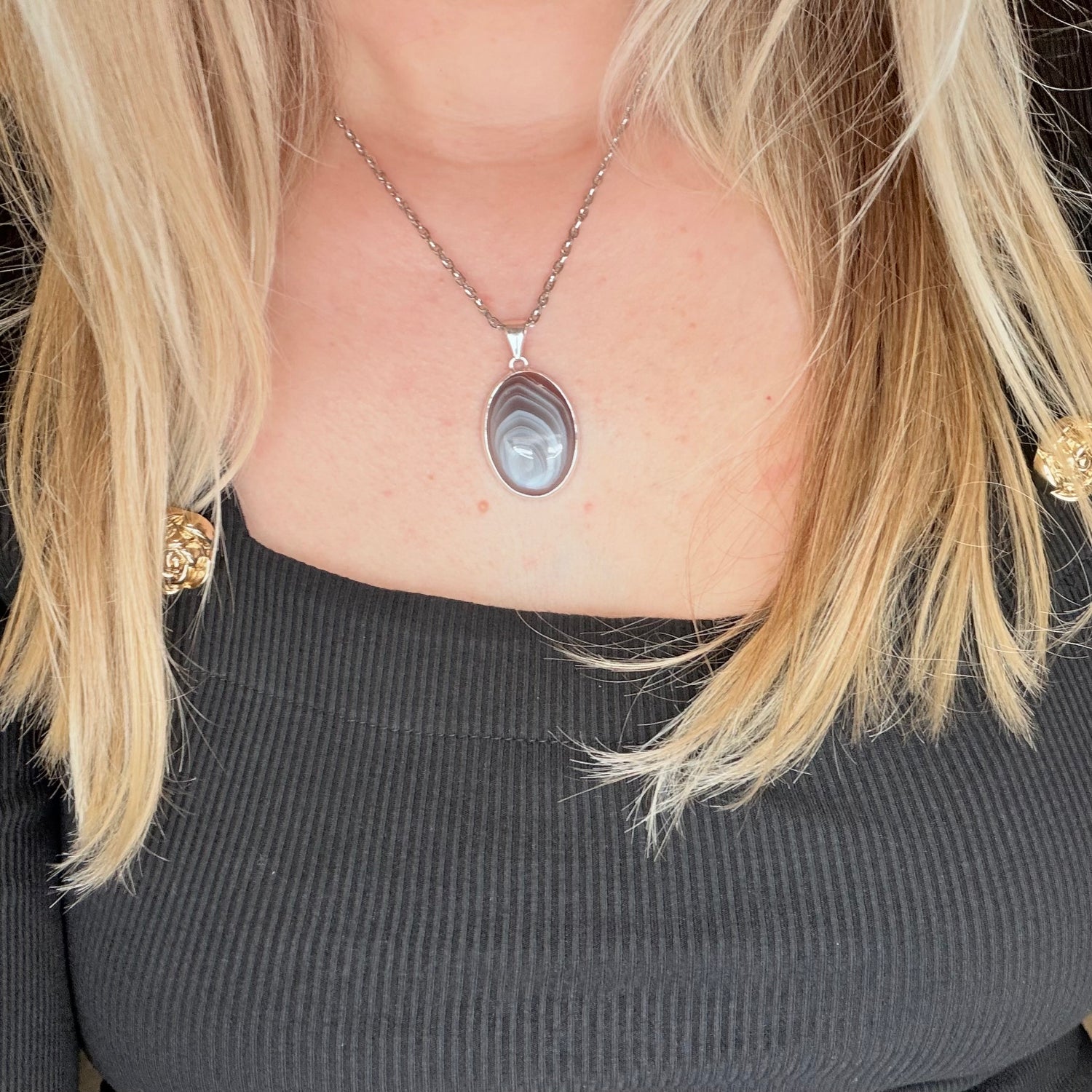 Ciondolo Occhio di Shiva Argento 925 - Ovale
