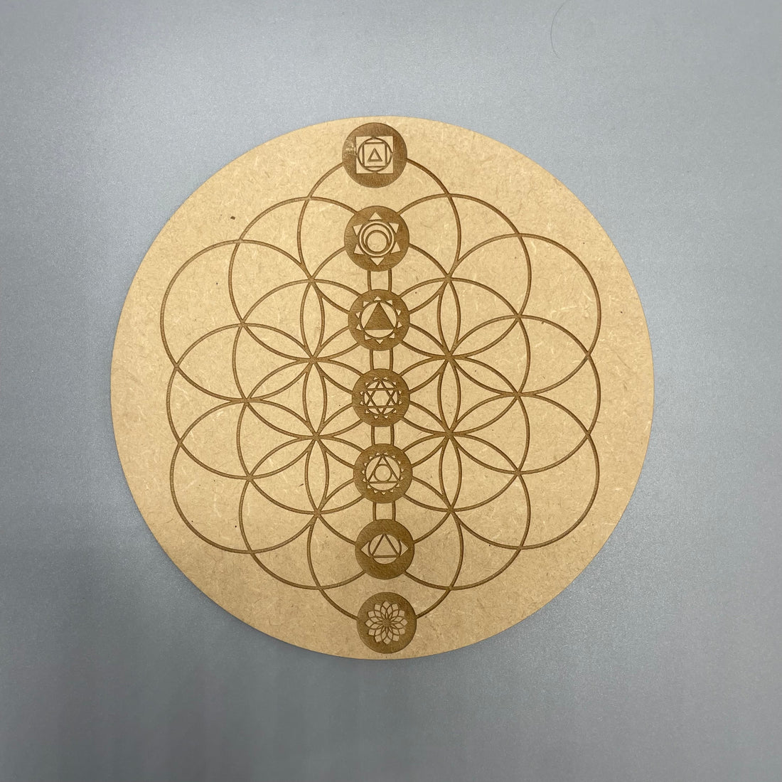 Tavola per Griglia energetica - 7 Chakra e Seme della Vita