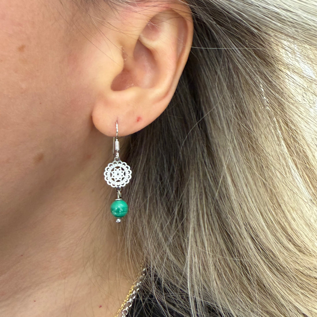 Orecchini Beauty - Malachite