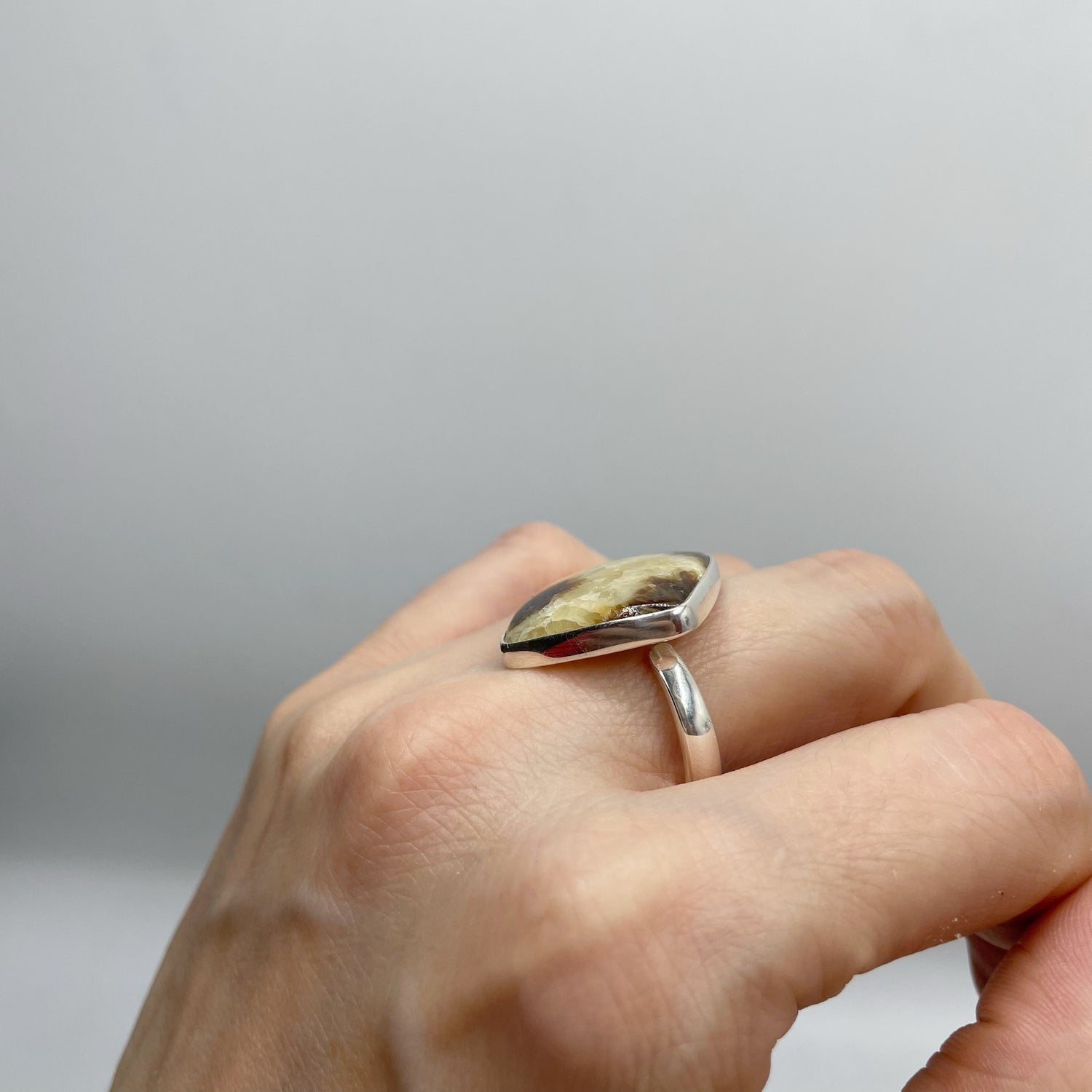 Anello Septaria Rombo - Argento 925