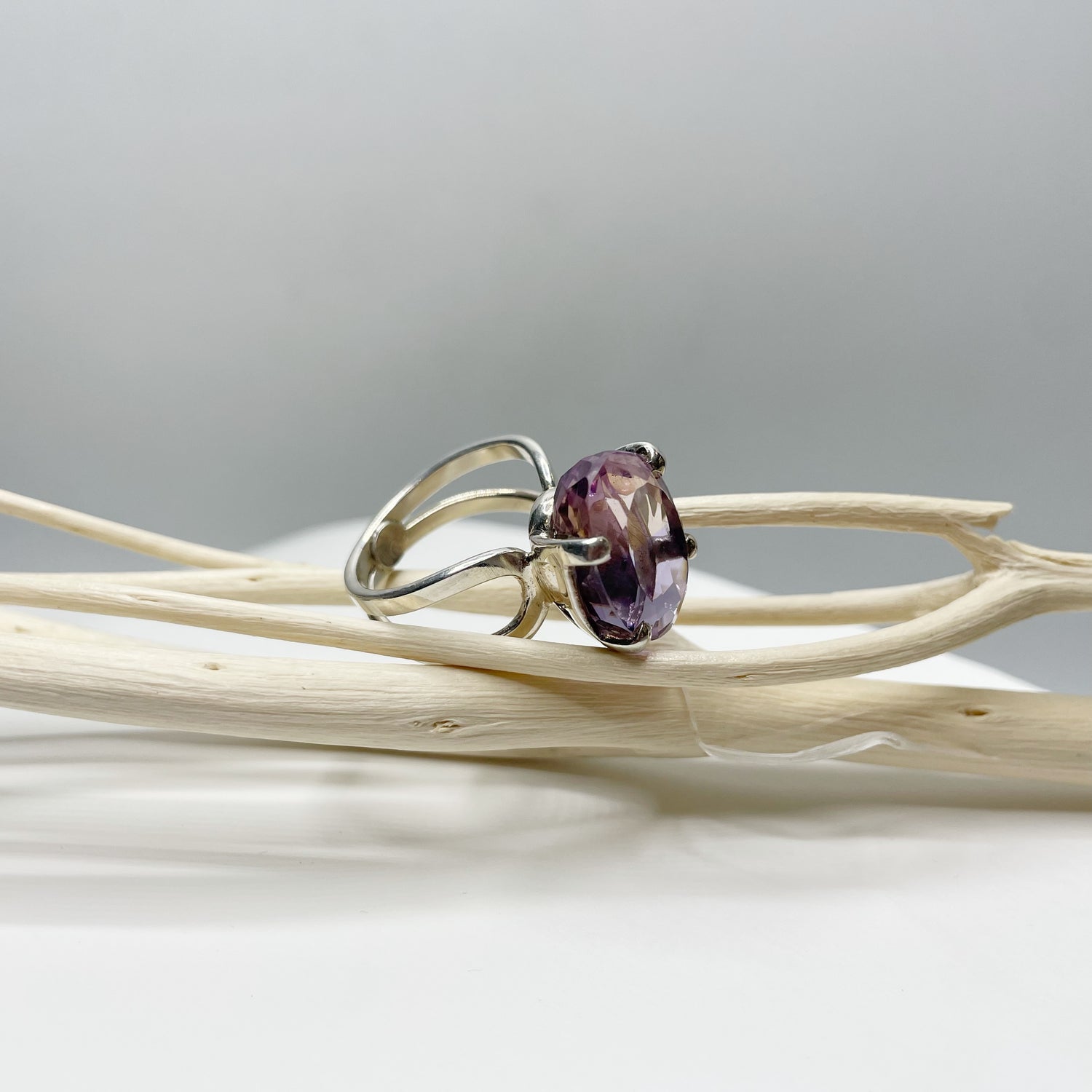 Anello Ametrino e Argento 925