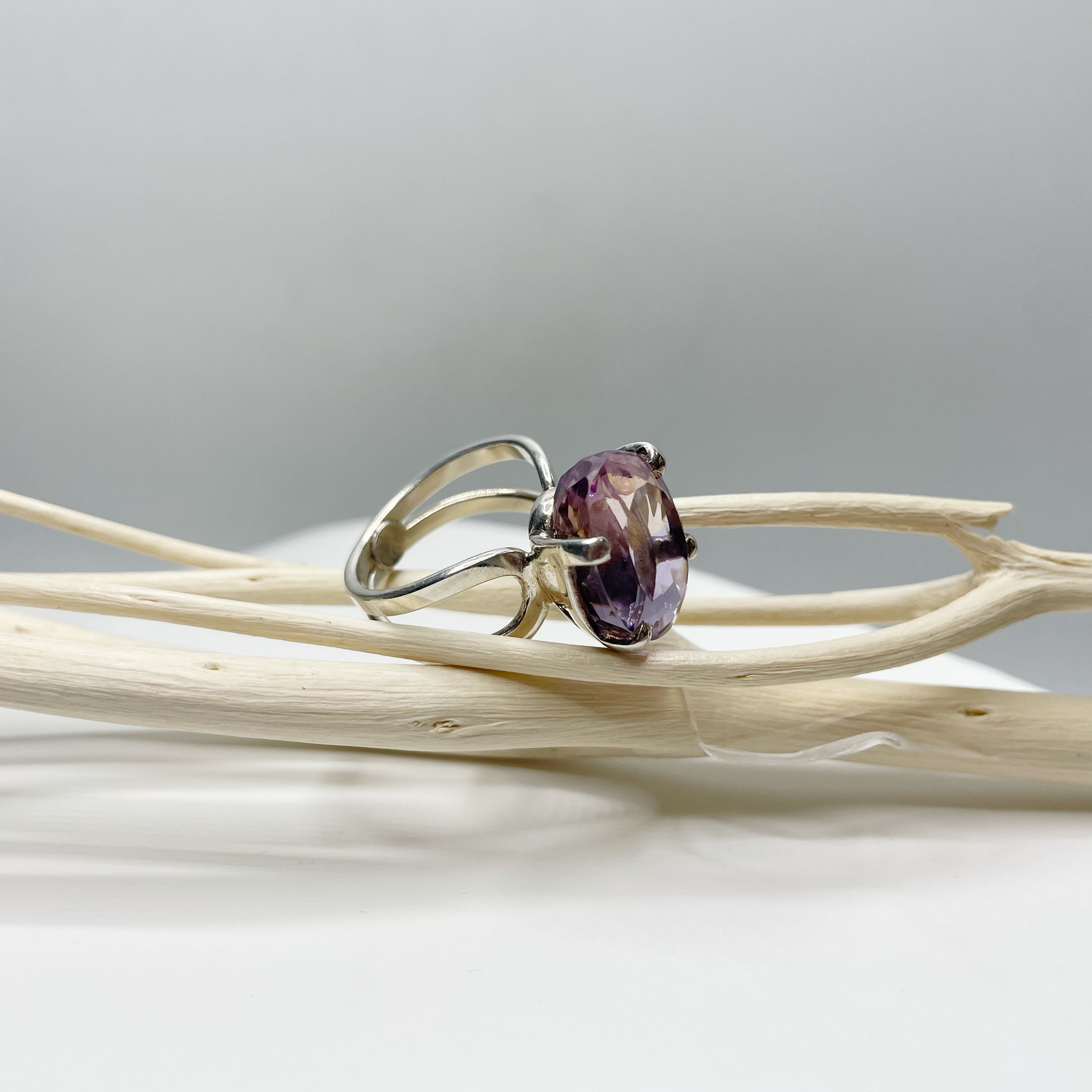 Anello Ametrino e Argento 925