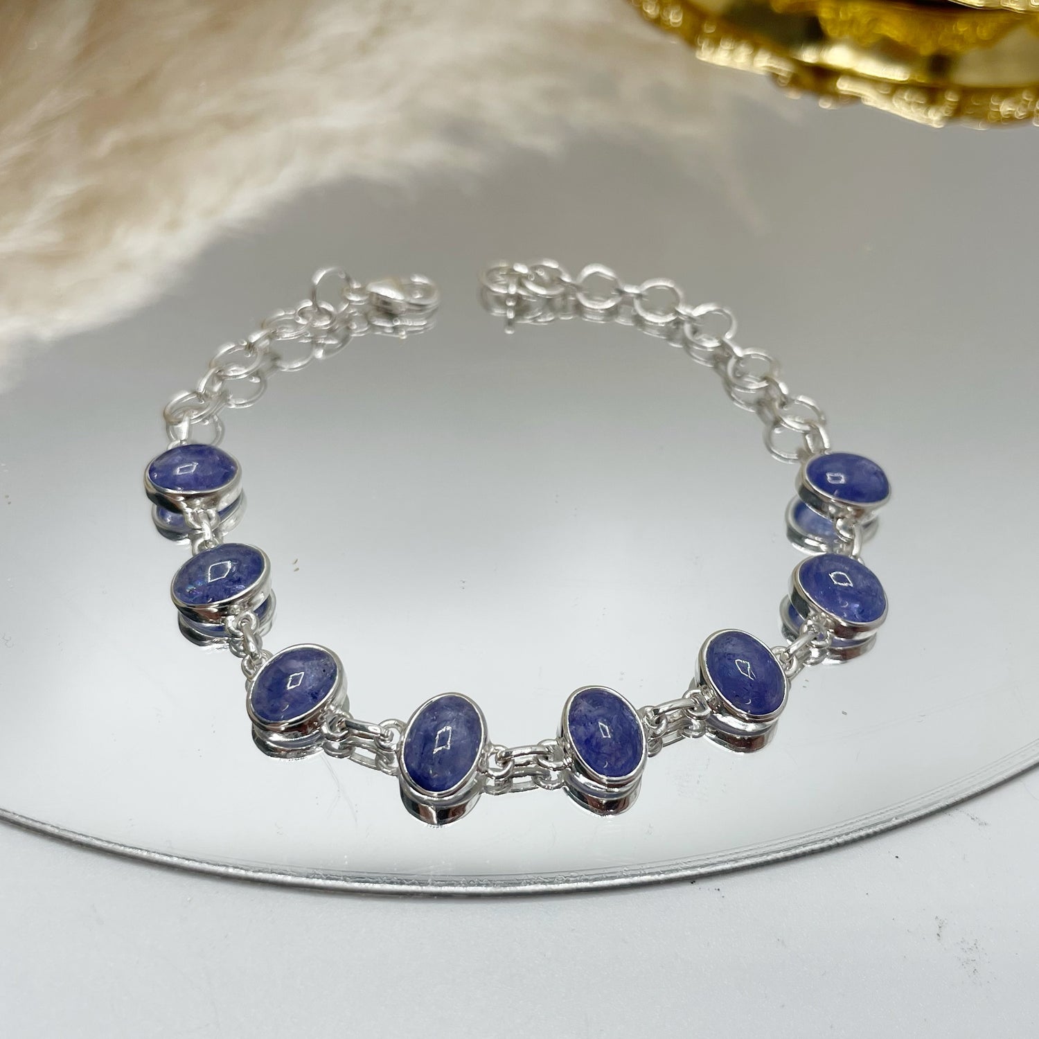 Bracciale Tanzanite e Argento 925 - Ovale