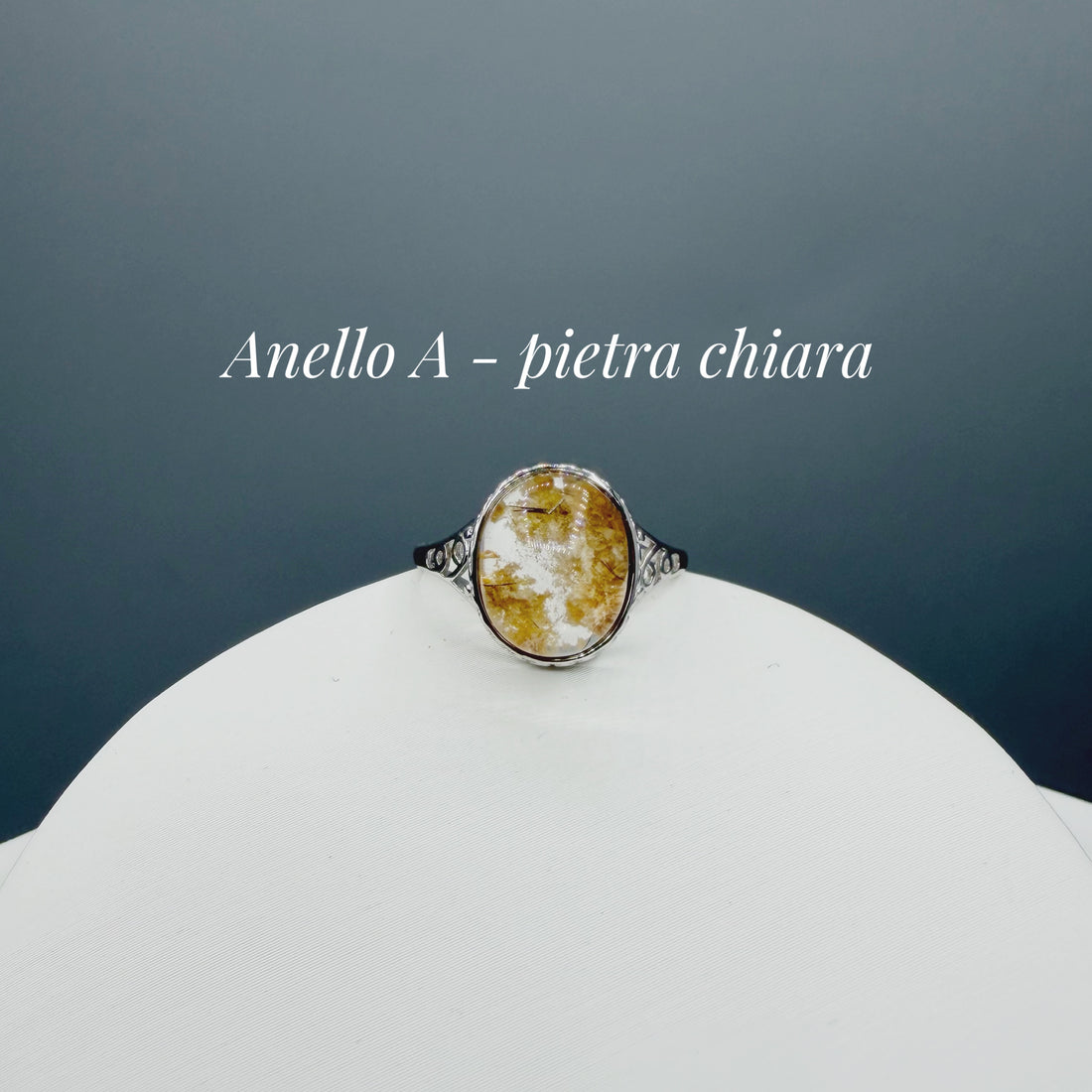 Anello Quarzo Garden e Argento 925 - Chiaro o Scuro