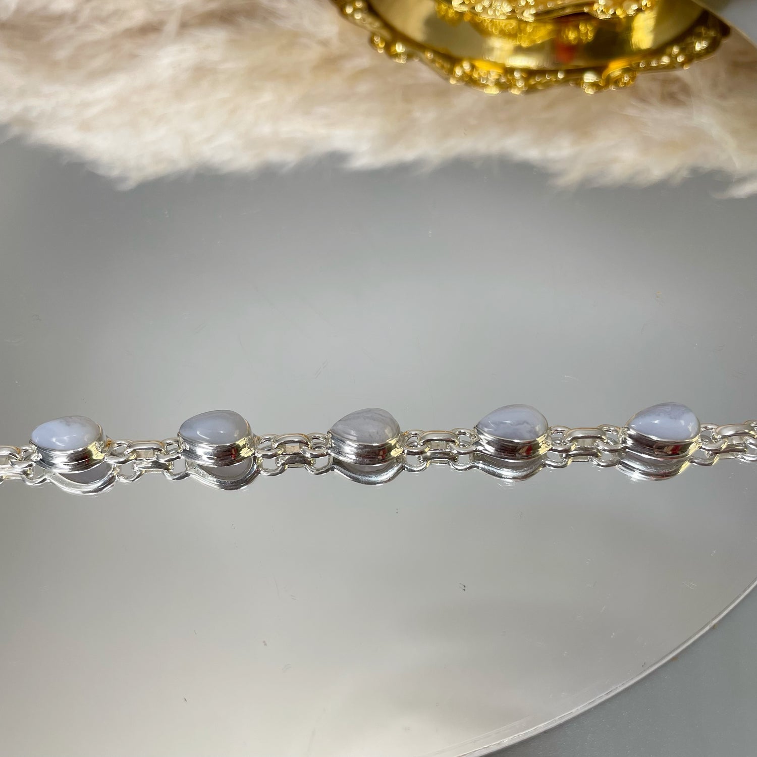 Bracciale Calcedonio e Argento 925