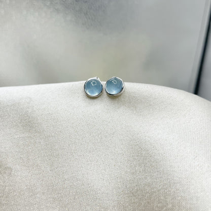 Orecchini a Lobo Acquamarina - Argento 925