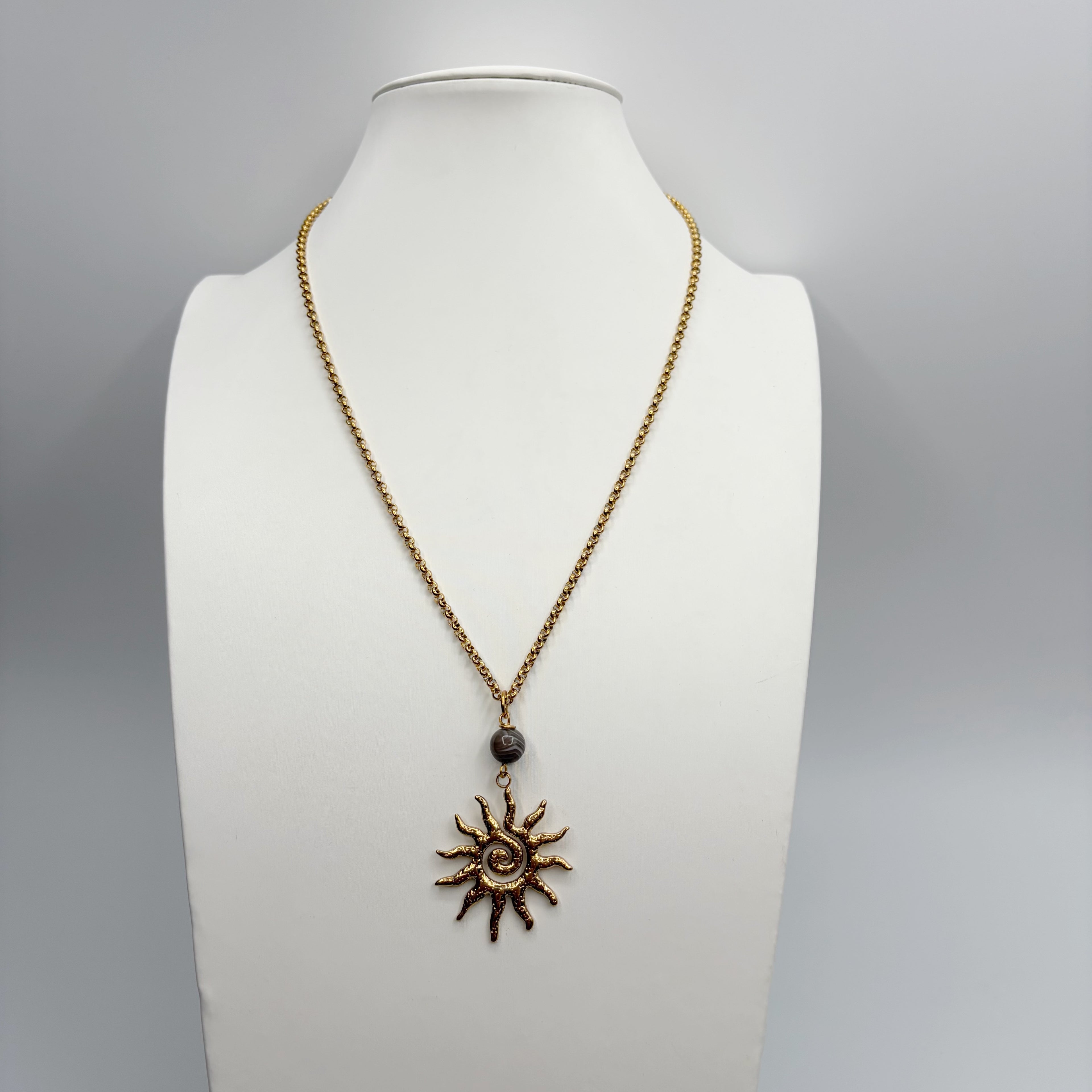 Collana Occhio di Shiva Sunshine - Acciaio inossidabile GOLD