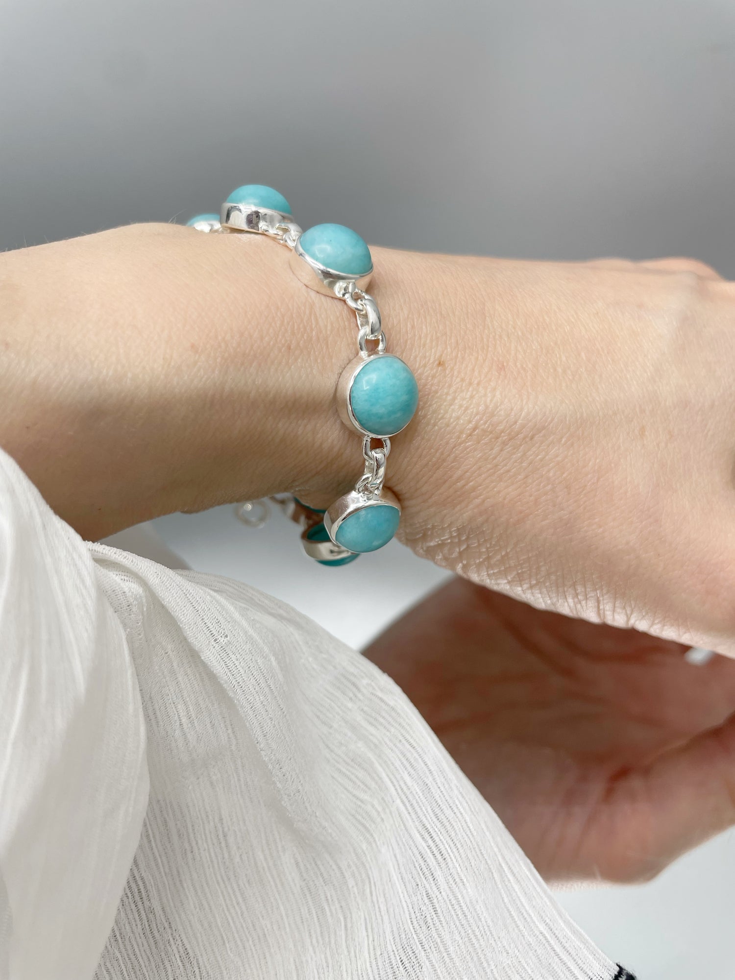 Bracciale Amazzonite e Argento 925