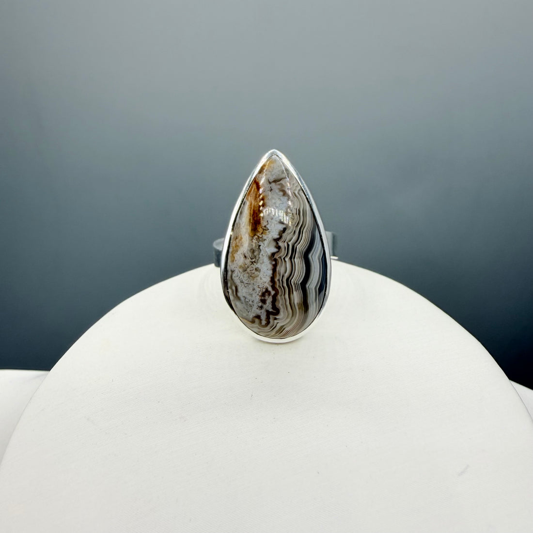 Anello Occhio di Shiva - Argento 925 - a goccia