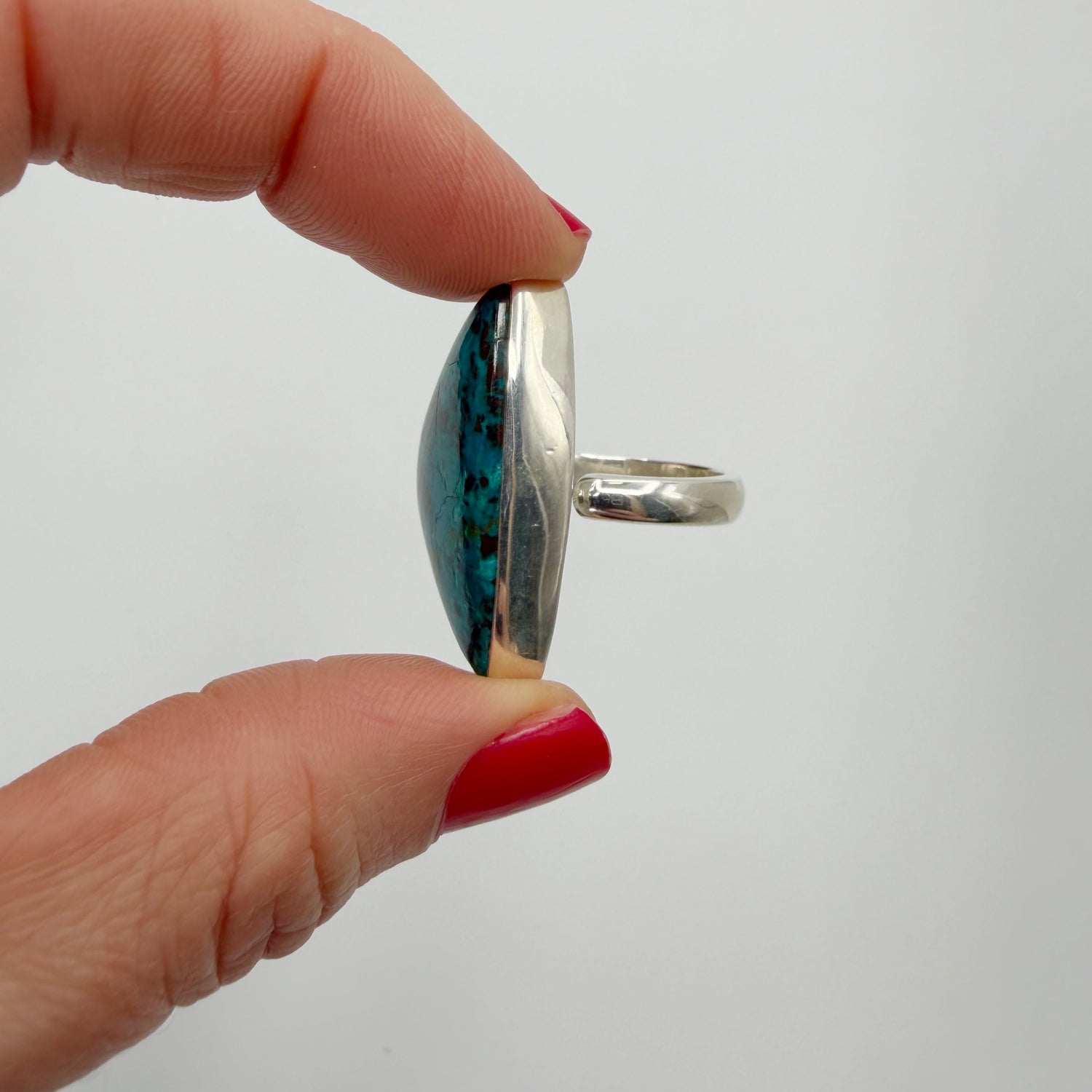 Anello Shattuckite e Argento 925