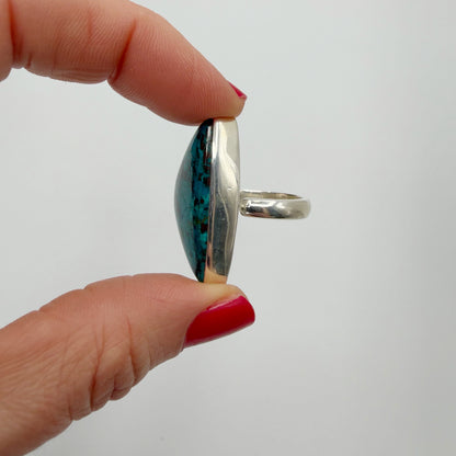 Anello Shattuckite e Argento 925