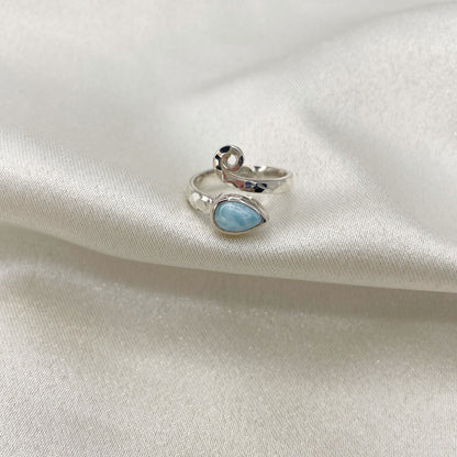 Anello Larimar e Argento 925