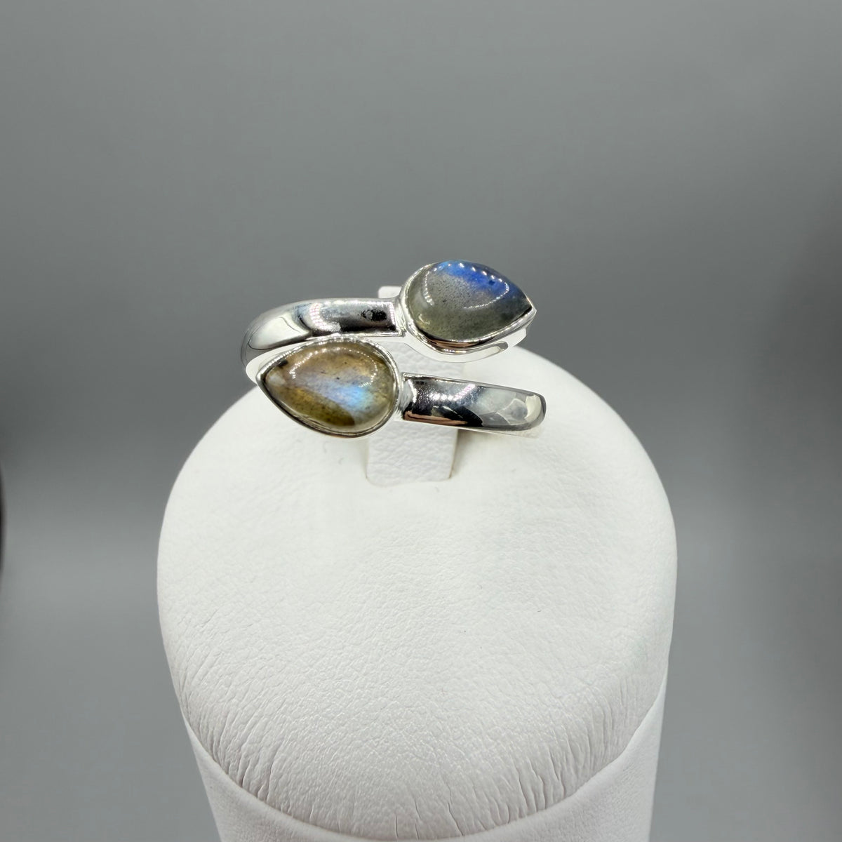 Anello Double Labradorite - Argento 925