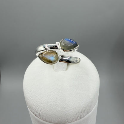 Anello Double Labradorite - Argento 925