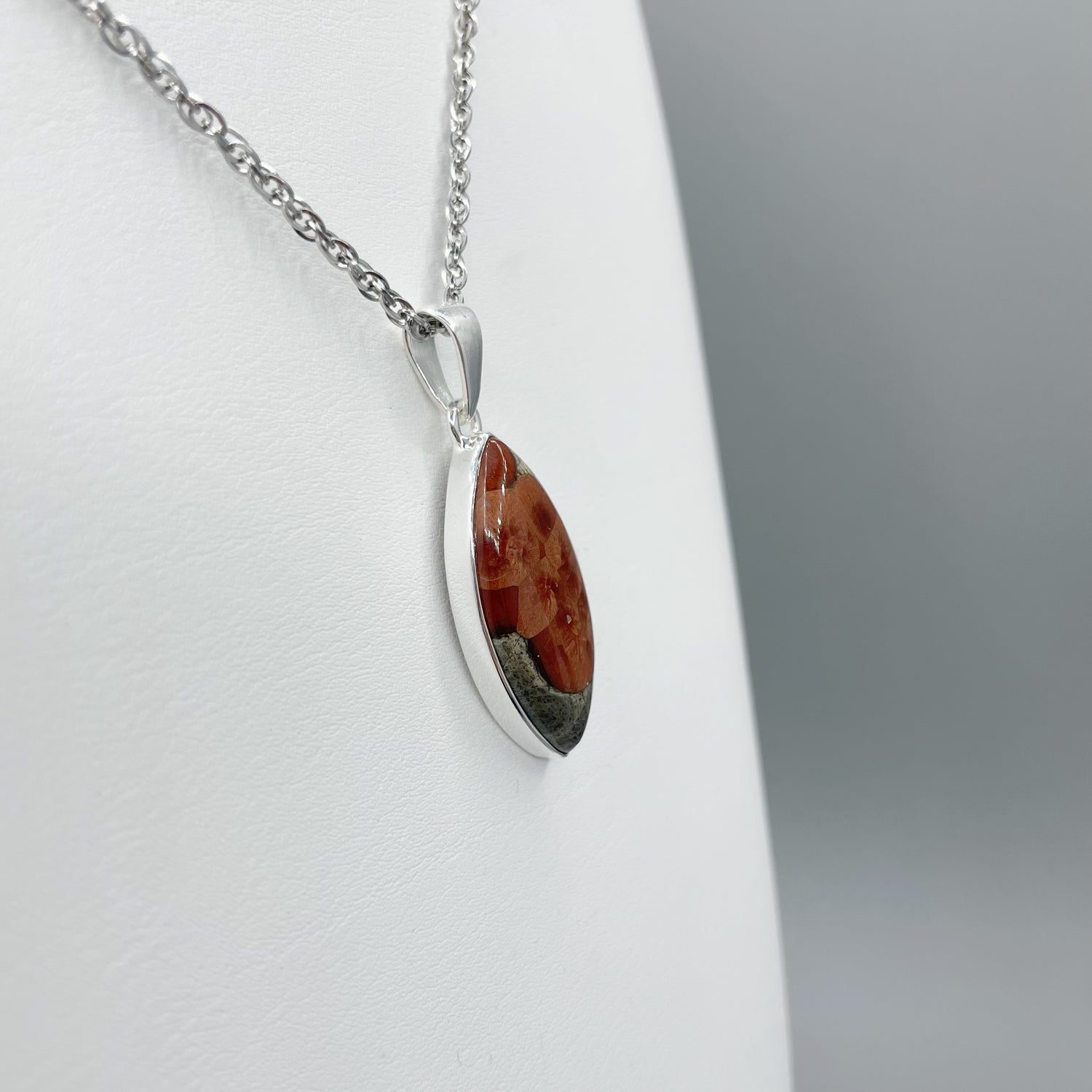 Ciondolo Ossidiana Peanut - Argento 925