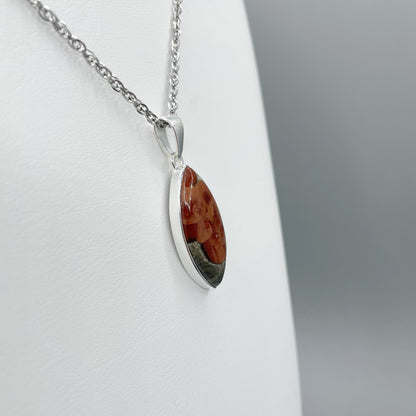 Ciondolo Ossidiana Peanut - Argento 925