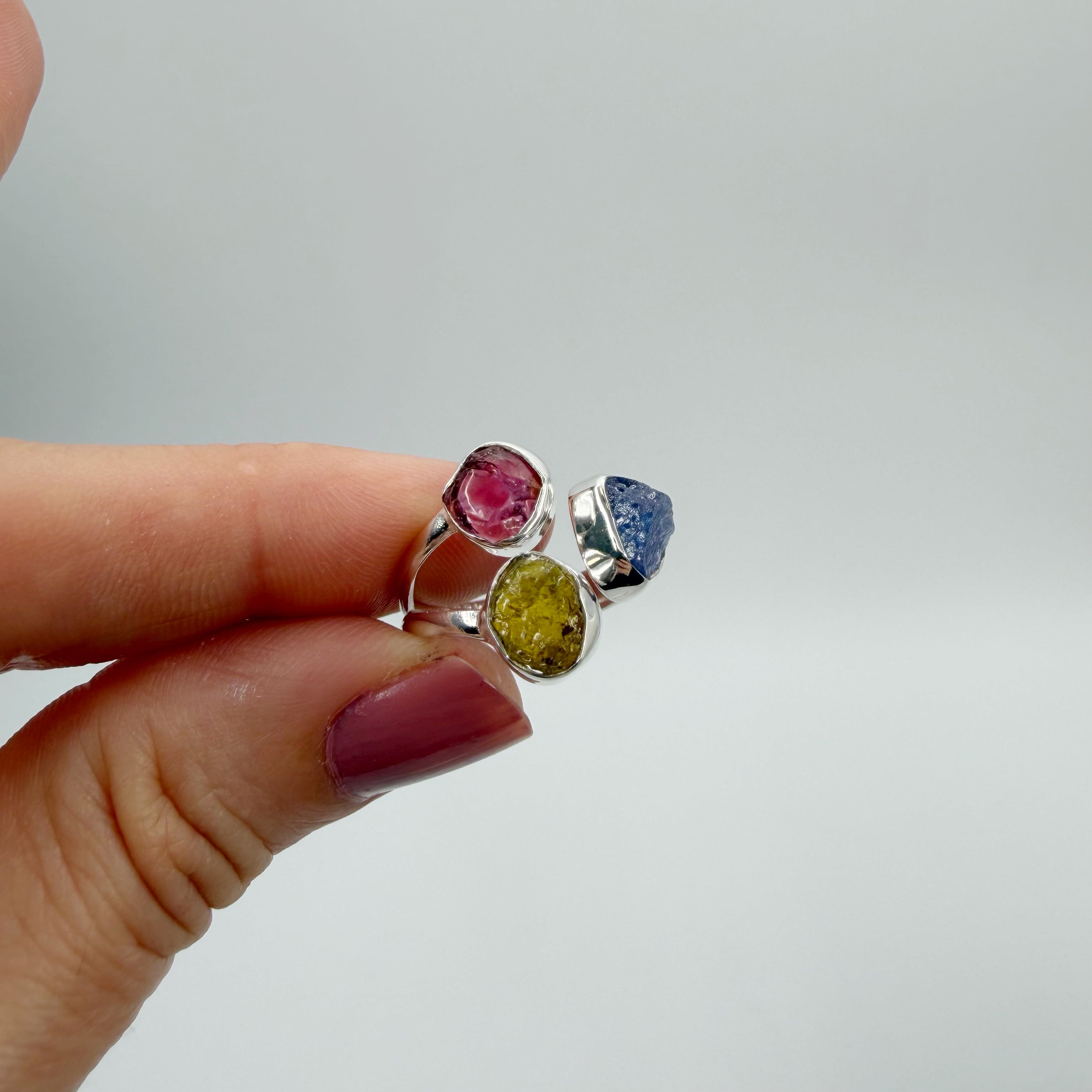 Anello Tanzanite e Tormalina Policroma - Argento 925