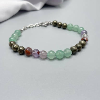 Bracciale Prosperità - Pirite, Super Seven, Avventurina