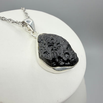 Ciondolo Tektite e Argento 925