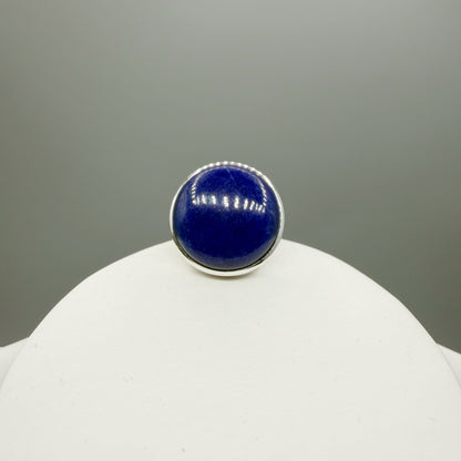 Anello Lapislazzuli Tondo - Argento 925