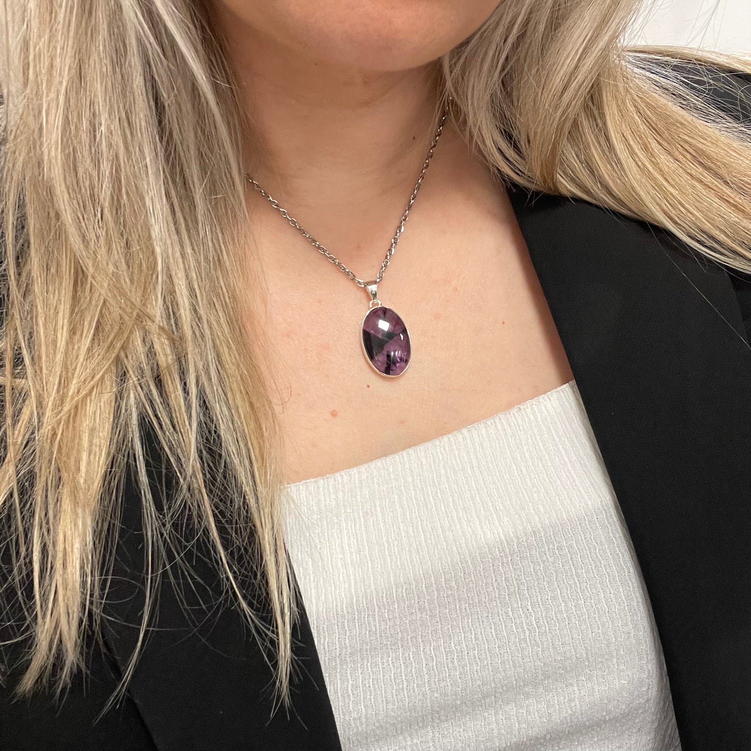 Ciondolo Ametista Phantom - Argento 925