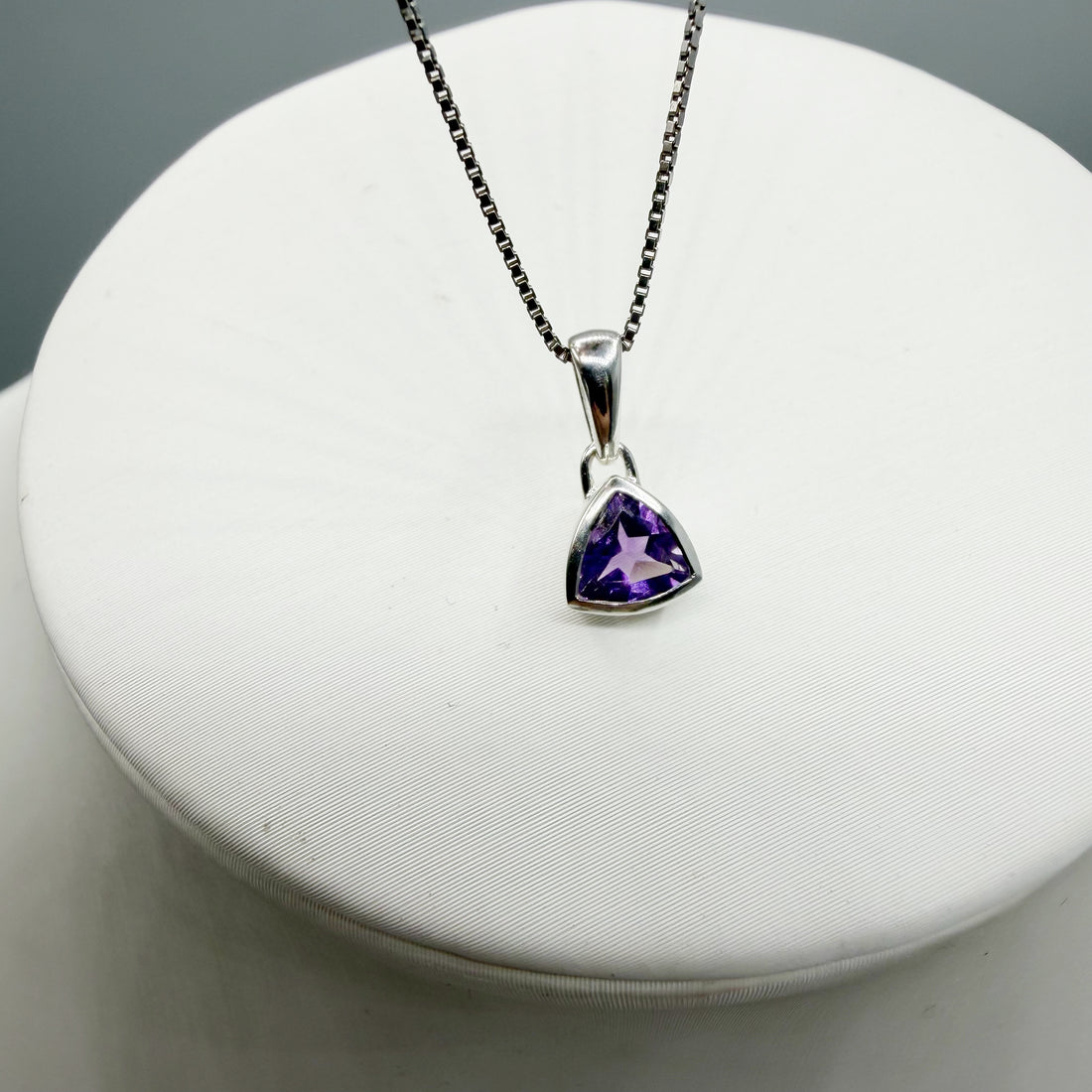 Collana Punto Luce Ametista - Argento 925