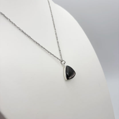 Ciondolo Iperstene Argento 925 - Triangolo piccolo