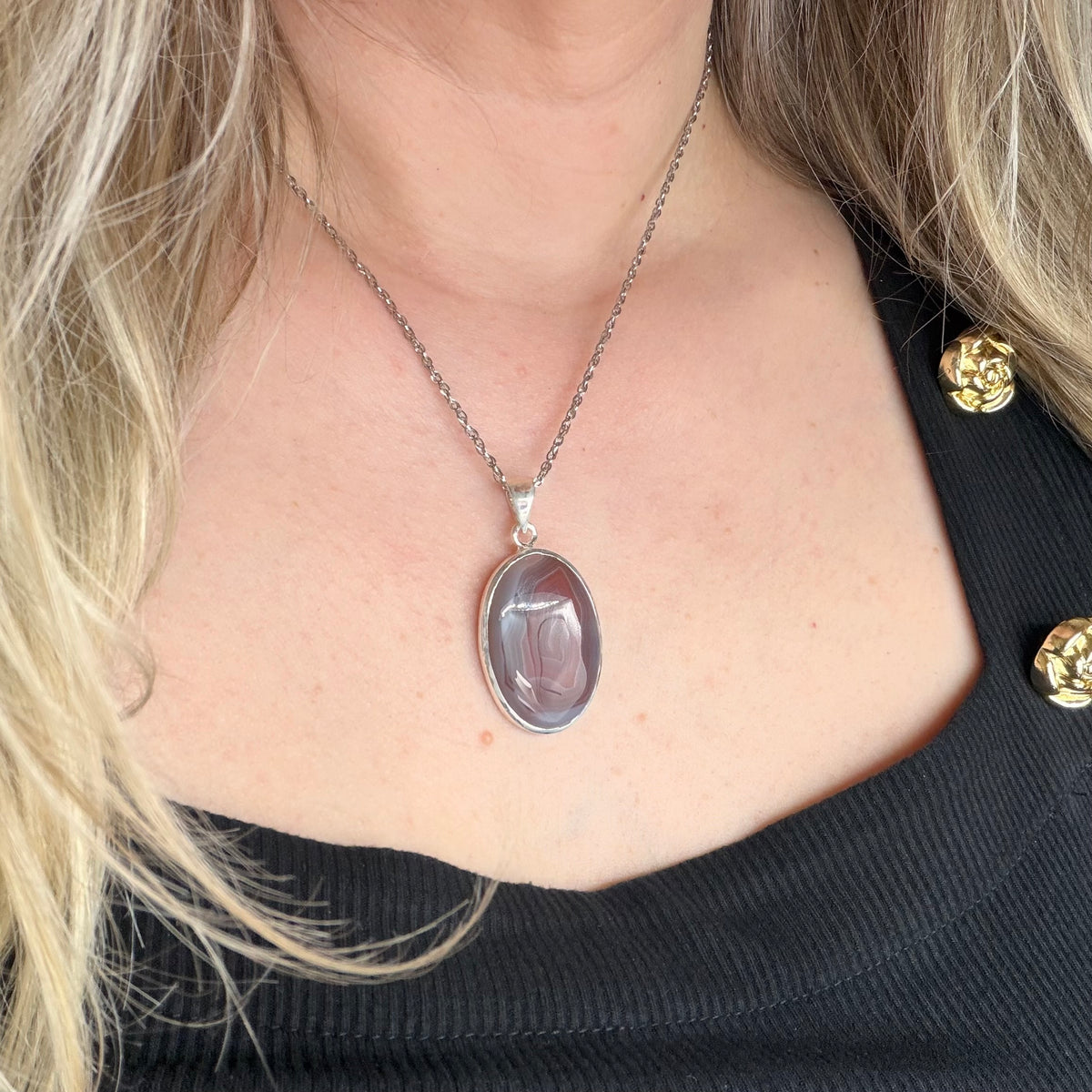Ciondolo Occhio di Shiva Argento 925 - Ovale