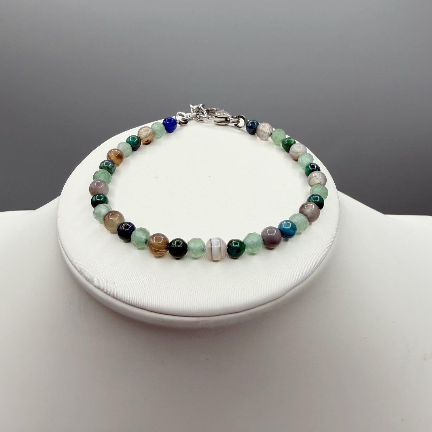 Bracciale Lucky Energy - Occhio di Shiva, Avventurina, Crisocolla