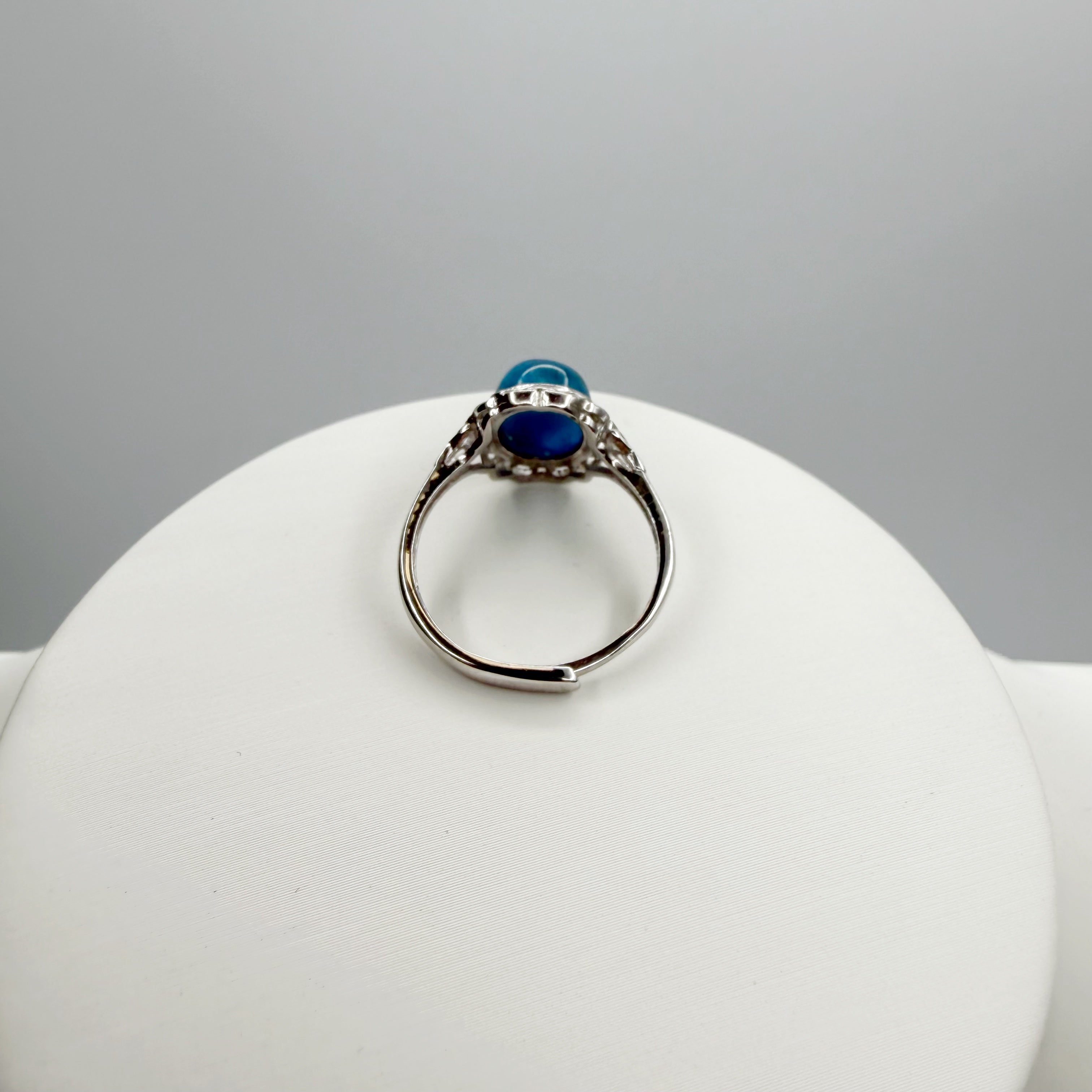 Anello Apatite Ovale - Argento 925