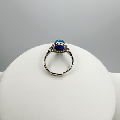Anello Apatite Ovale - Argento 925