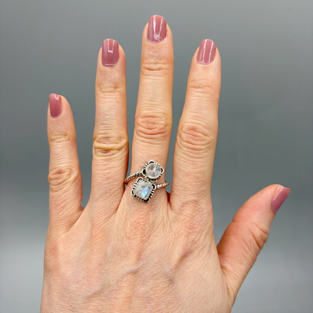 Anello Lucky Labradorite Bianca - Argento 925