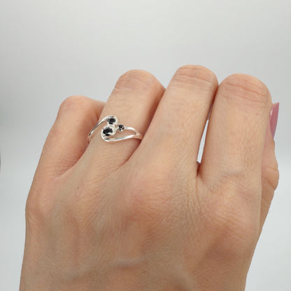 Anello Trilogy Tormalina Nera | Argento 925 - NON REGOLABILE