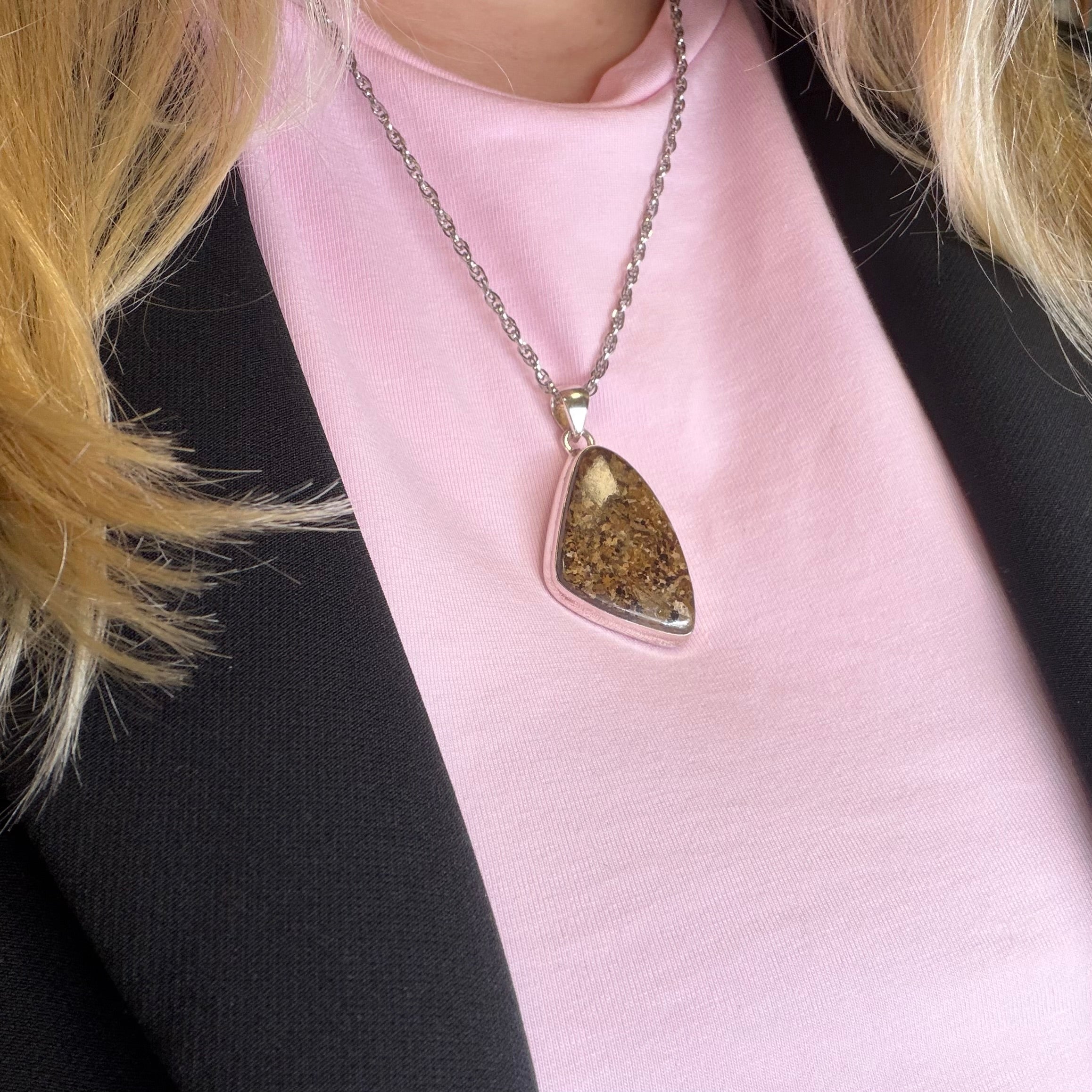 Ciondolo Bronzite - Argento 925