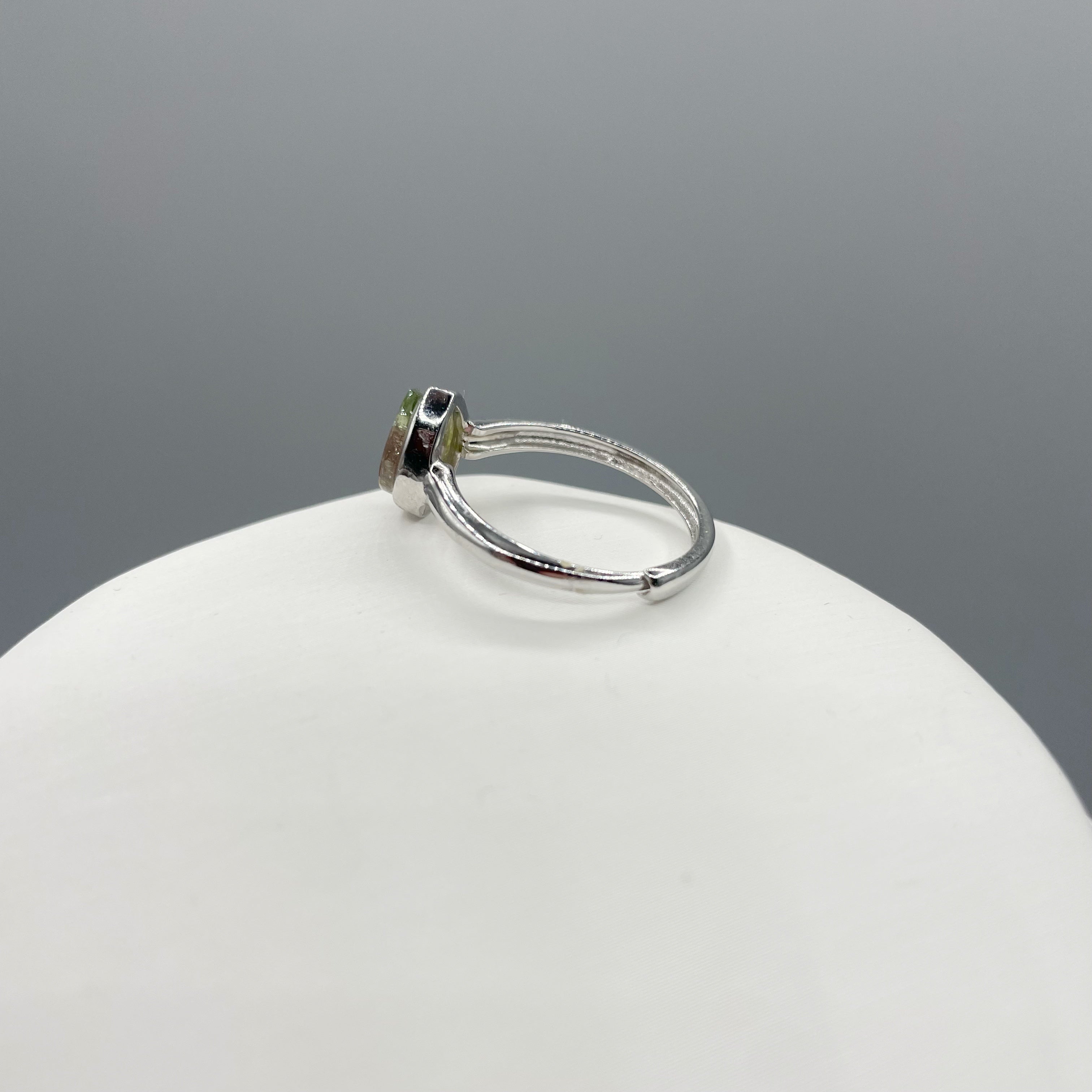 Anello Tormalina Watermelon - Argento 925