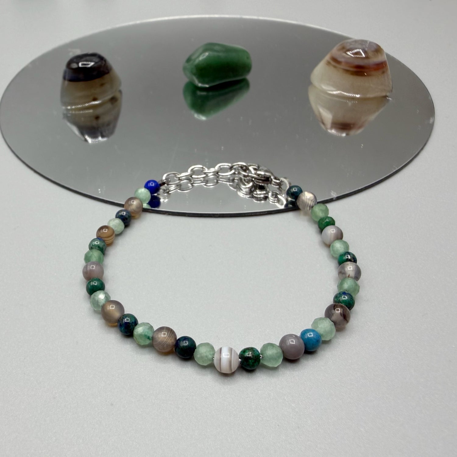 Bracciale Lucky Energy - Occhio di Shiva, Avventurina, Crisocolla