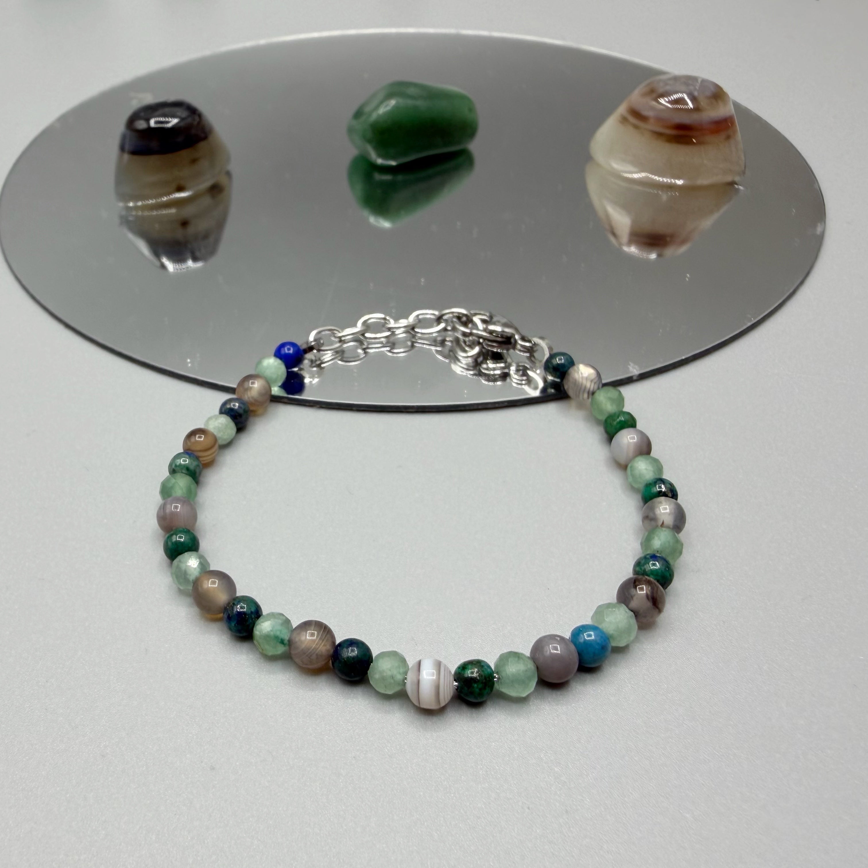 Bracciale Lucky Energy - Occhio di Shiva, Avventurina, Crisocolla