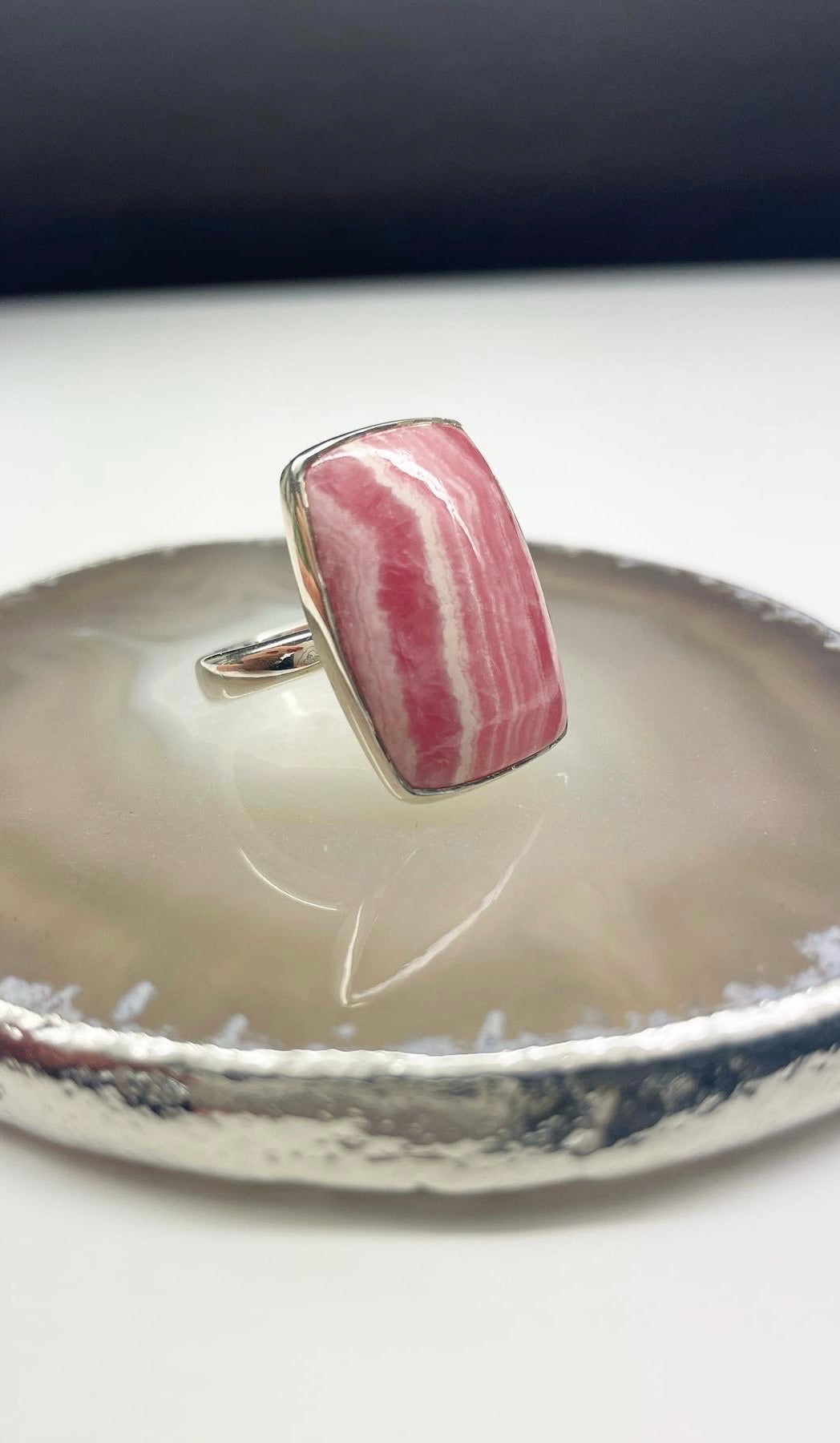 Anello Rodocrosite e Argento 925