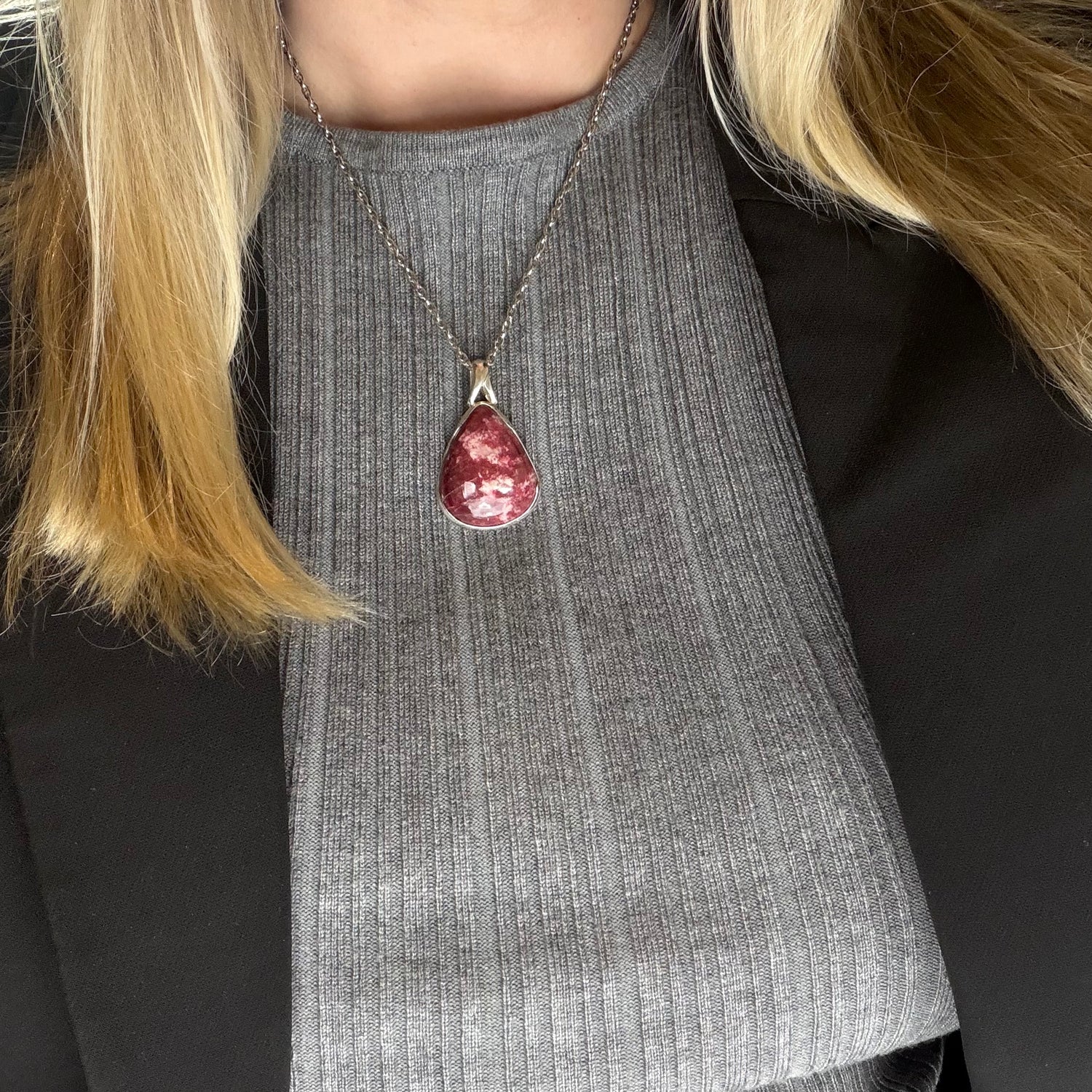Ciondolo Thulite - Argento 925