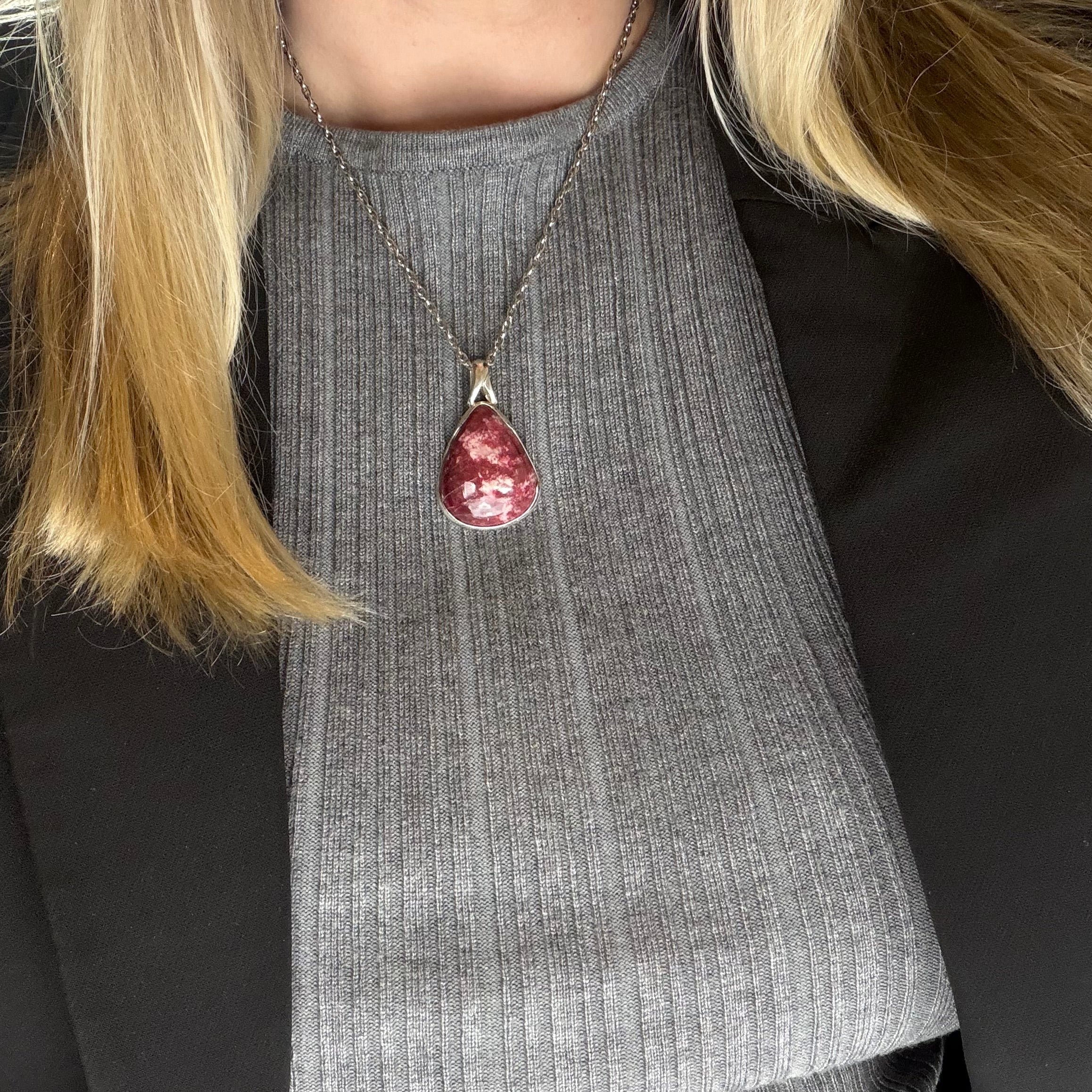 Ciondolo Thulite - Argento 925