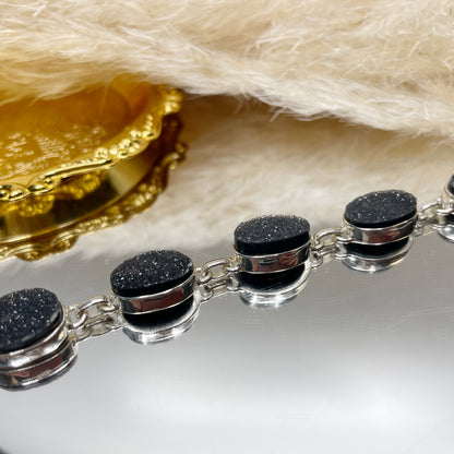 Bracciale Drusa di Onice e Argento 925