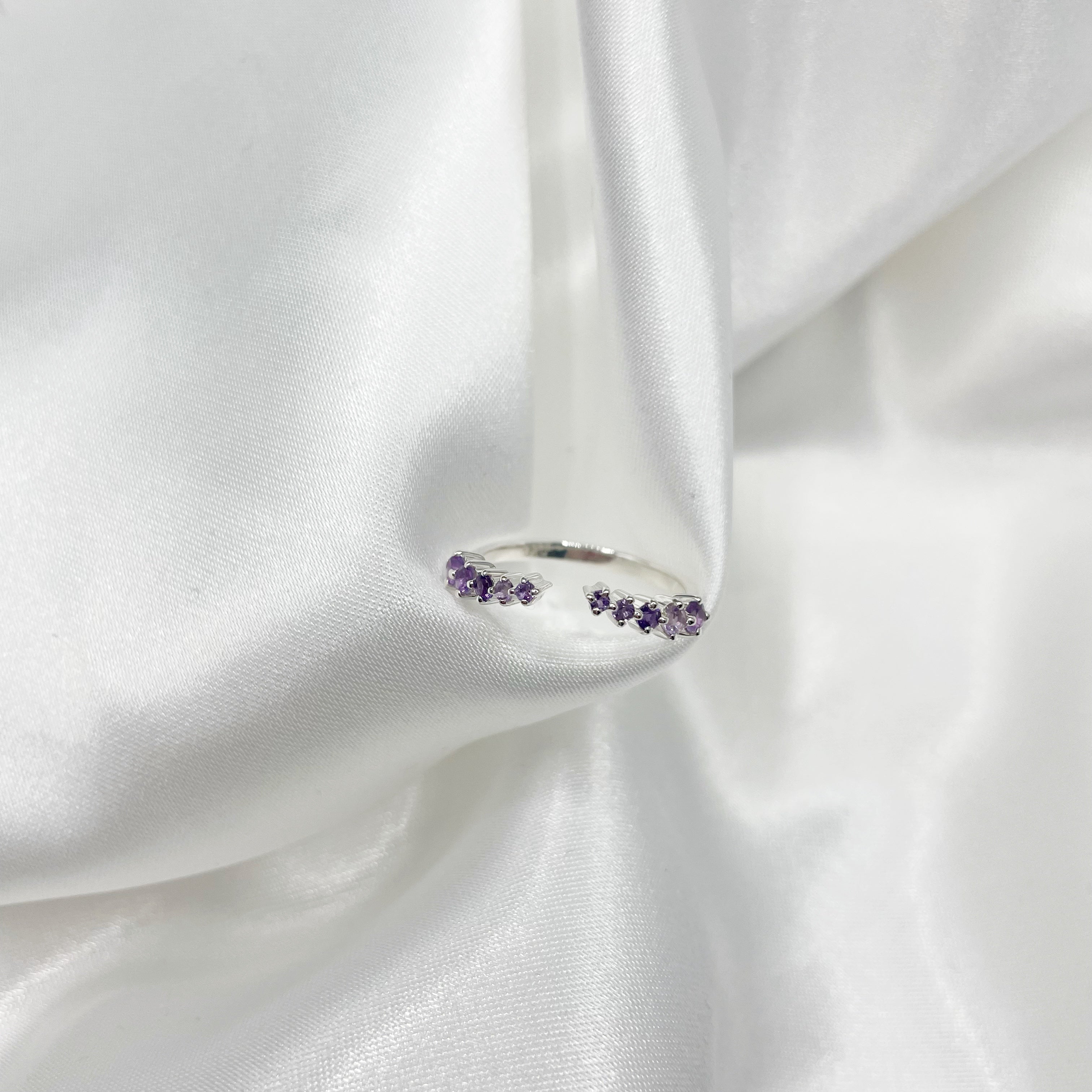 Anello Crown - Ametista e Argento 925