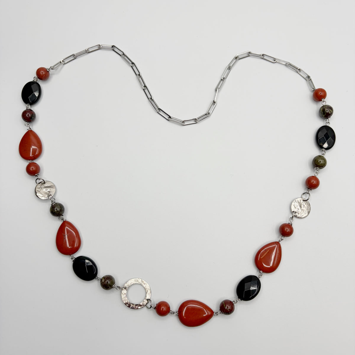 Ciondolo Giada Naturale A Ciambella | Collana Talismano Donna | Gioielli In Diaspro - Foto 4