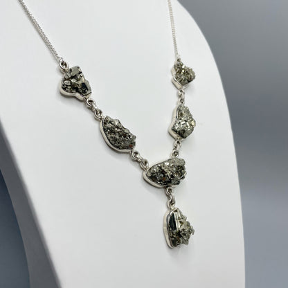 Collana Pirite Grezza - Argento 925