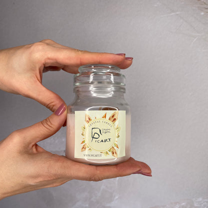 Candela con Cristalli LA BELLE VIE: Fortuna e Opportunità - piccola